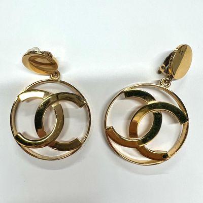 Chanel XL vintage clip on earrings