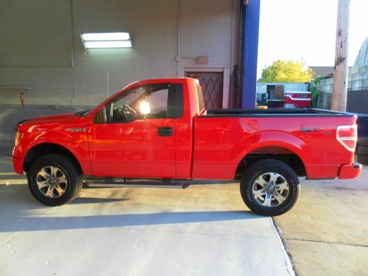 F-150 Front Leveling Kit Installed