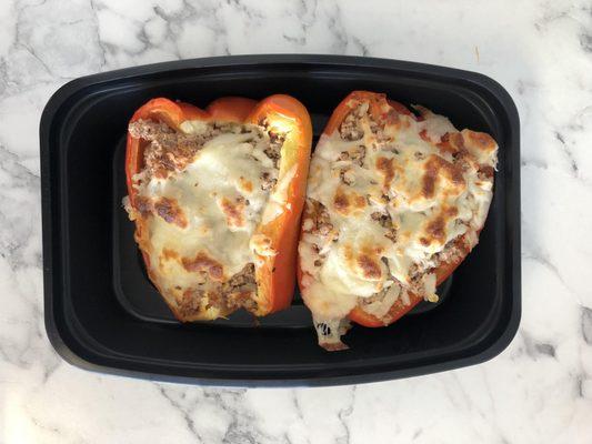 Green CHile Turkey Stuffed Peppers