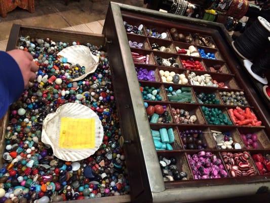 The bead collection from all over the world