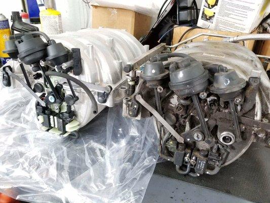 Another intake manifold replacement on this Mercedes e350