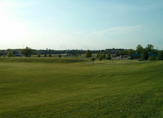 The view of the apt from the park down the street !