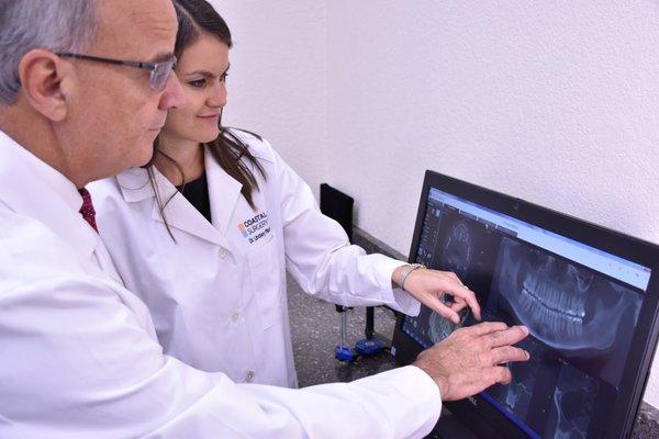 Dr. Lindsey Pikos Rosati works alongside her father, Dr. Michael A. Pikos, at Coastal Jaw Surgery.