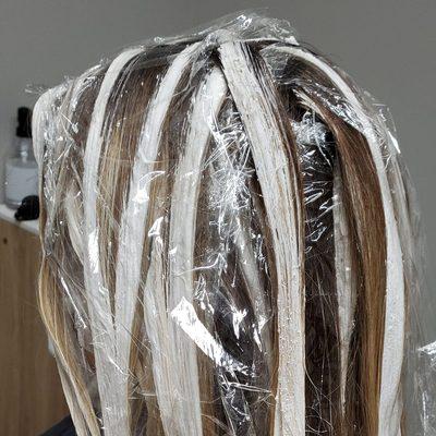 Processing picture of a true balayage