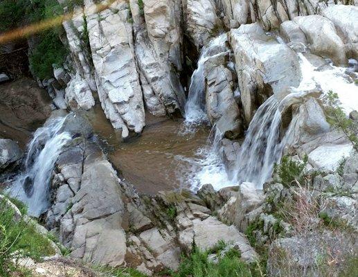 Double falls off San Juan trail