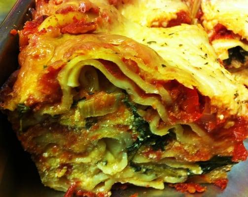 Vegetable Lasagna with Butternut Squash Ricotta, Eggplant & Swiss Chard