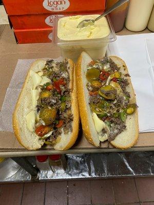 For the best Philly cheese steak you have to go to Jim's deli in Uniondale. They don't even sell Philly cheese like this in Philadelphia.