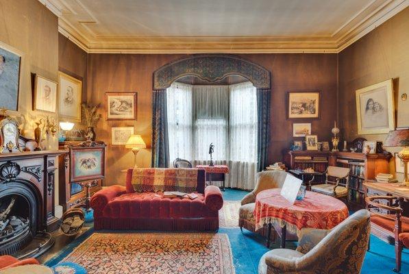 The Library at the Gibson House Museum | Photo by John Woolf