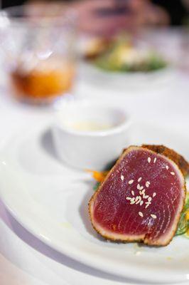 St Valentine's Day Four-Course Menu: Seared Blackened Ahi Tuna