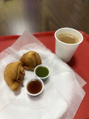 Samosa and Desi chai