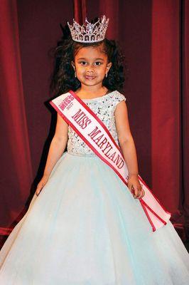 Congratulations to the National Maryland Miss Jr. Princess who had her beautiful dress altered (shoulder, hem) at our cleaners!