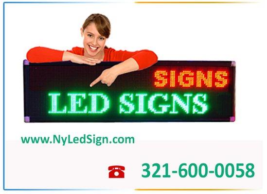 custom made -Led sign-3 color-7 color - full color - Made in Orlando - www.NyLedSign.com