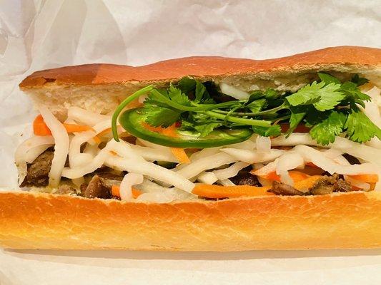 Grilled Pork Banh Mi Sandwich