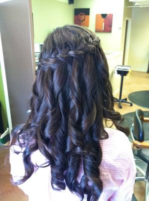 Waterfall braid