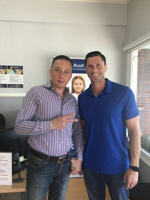 Lenny Krayzelburg, 4 time Olympic gold medalist, loyal client of Rush In with Vadim Pechersky, Executive Director of Rush In