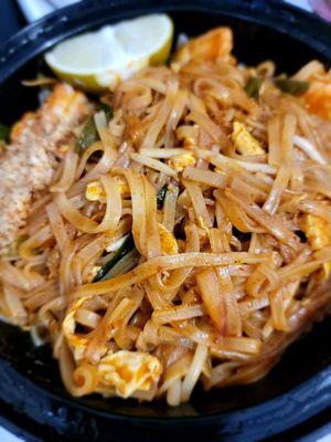 Shrimp pad Thai.  Good but on the sweet side.