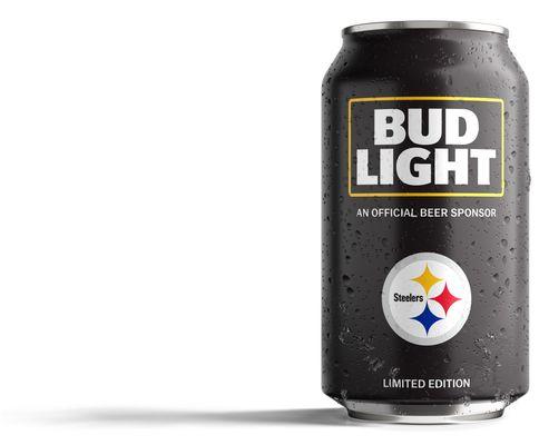 Now selling Bud Light 30 packs Steeler cans!