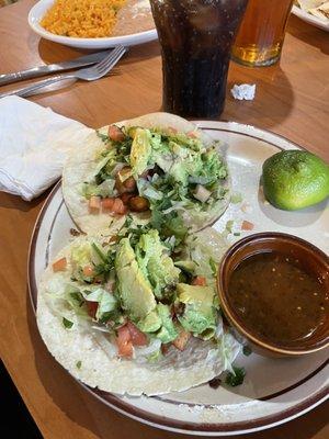 Fish tacos (already ate one)