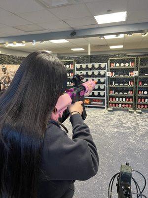 12 year old, first time shooter; she had a BLAST