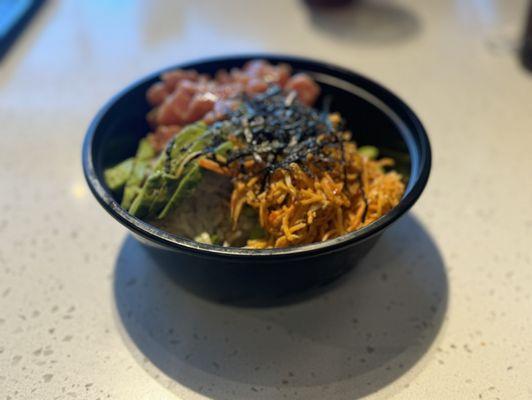 California style spicy ahi poke