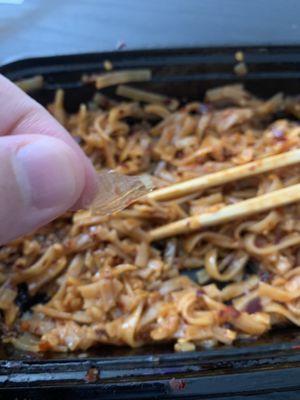 Piece of plastic in my pad Thai