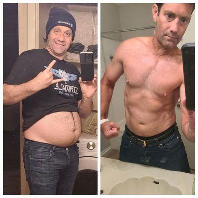 Our client Noah's amazing 50+ pound transformation