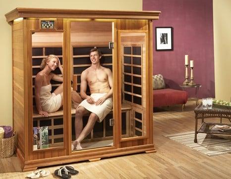 Purifying comfort in your own home with a traditional or infrared sauna from Finnleo