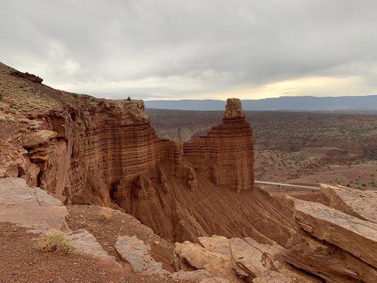 Just one of many scenic spots along Chimney Rock Trail.