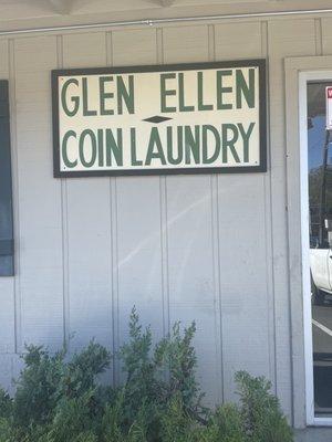 Front of glen Ellen laundry mat