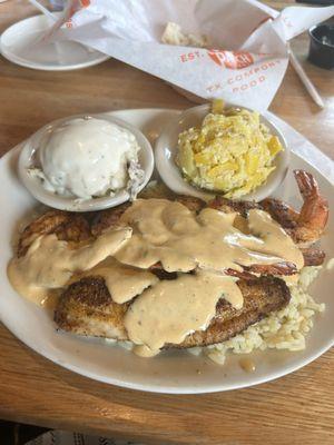 Grilled Cajun Duo (Fish and Shrimp)