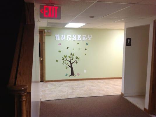 This is the entrance into the nursery.  Very clean and spacious.