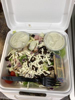 Chef 's Salad w/ homemade blue cheese dressing