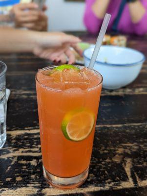 summer in sapa - gin, aperol, rhubarb, strawberry, lime, tonic water