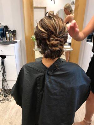 My wedding hair. Everyone loved it!