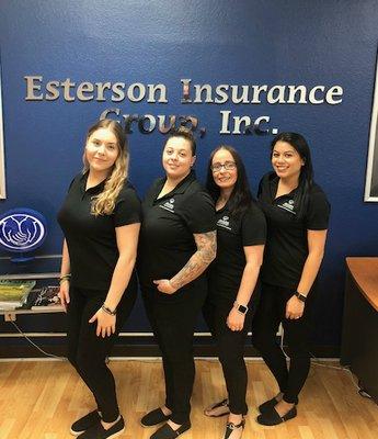 Our team at Esterson Insurance Group, Inc.