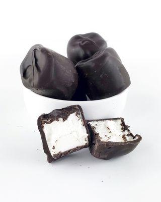 Chocolate dipped marshmallows