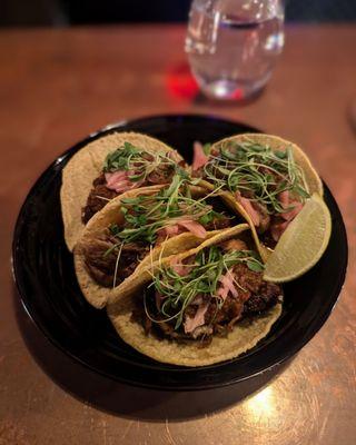 Carnitas.. Pretty good for Portland..