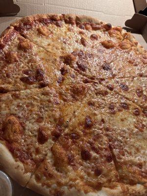 Large hand-tossed cheese pizza