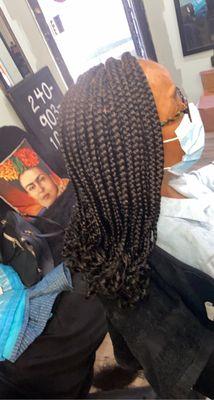 Medium box braids