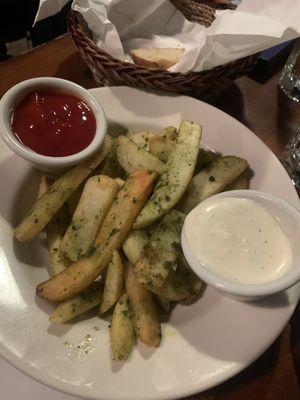 Rosemary and garlic fries which were