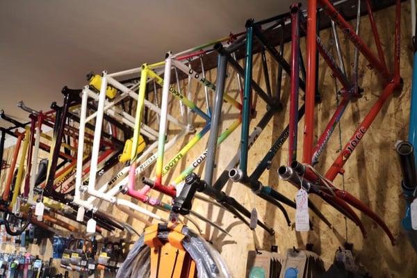 Many cool vintage frames to build a custom bike around