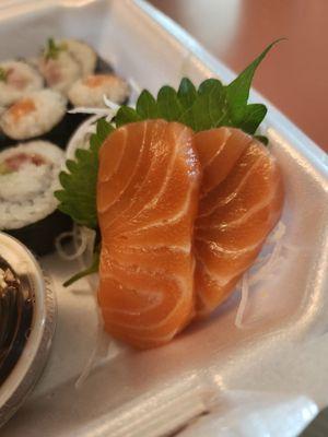 Salmon sashimi