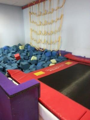 Foam pit toddler play area