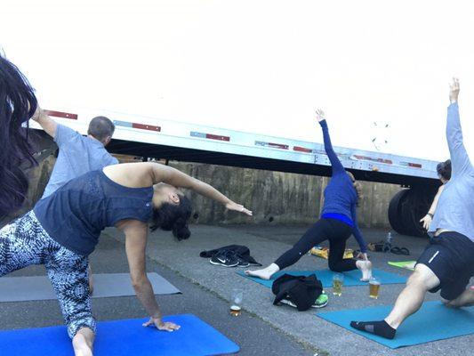 yoga & beer- ecliptic