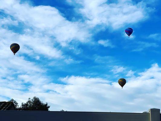 Balloons in the morning