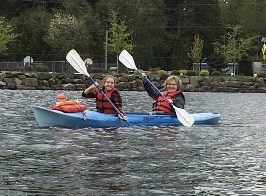 Great Kayak and paddle board rentals while enjoying some ice cream and hotdogs from the concession!