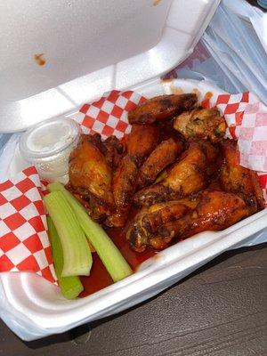 Honey - Hot wings.