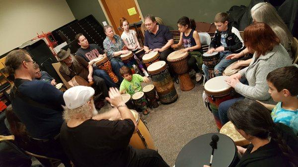 Open drum circle for all ;)