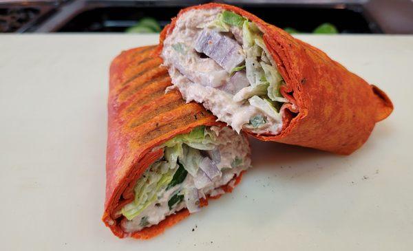 Grilled Tuna Roasted Red Pepper Wrap