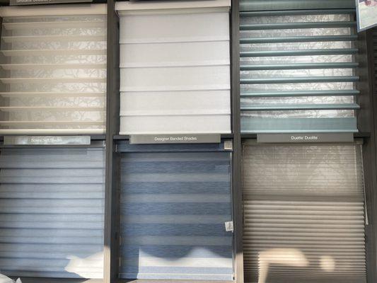 Come in and talk to June about our custom Hunter Douglas Blinds!